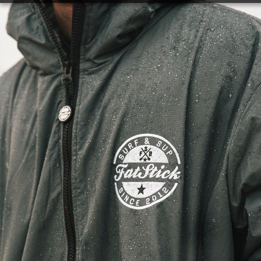 FatStick Weatherproof Fleeced Dry Changing Robe - Black Extra Image 5